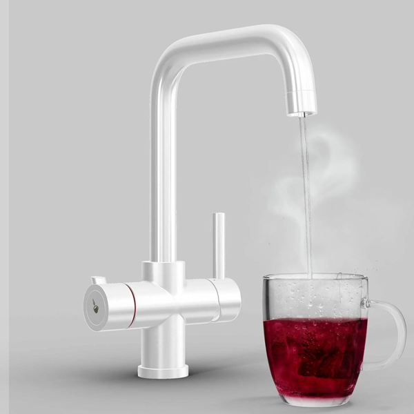 Fohen Fahrenheit | Silk White | 3-in-1 / 4-in-1 | Boiling Water Tap - LPS  Kitchens and Interiors